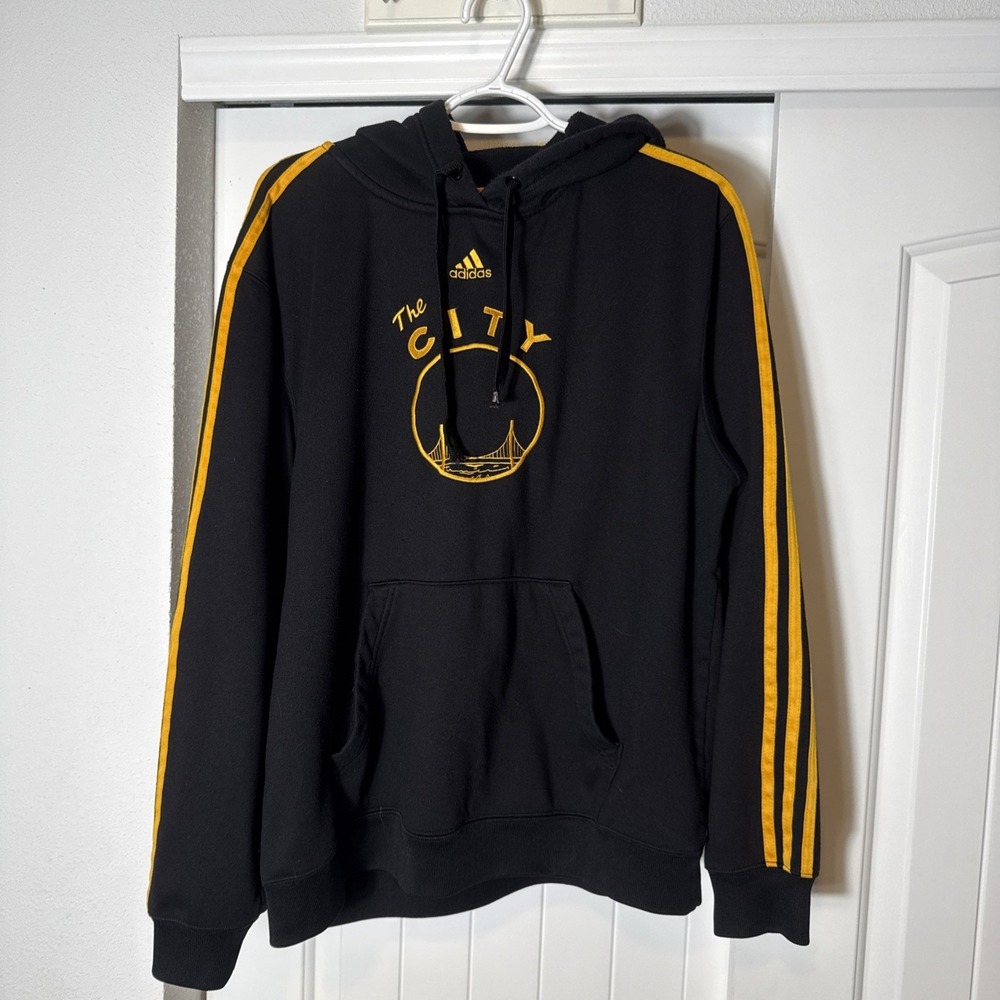 Golden State Warriors The City Adidas Black Hoodie Large